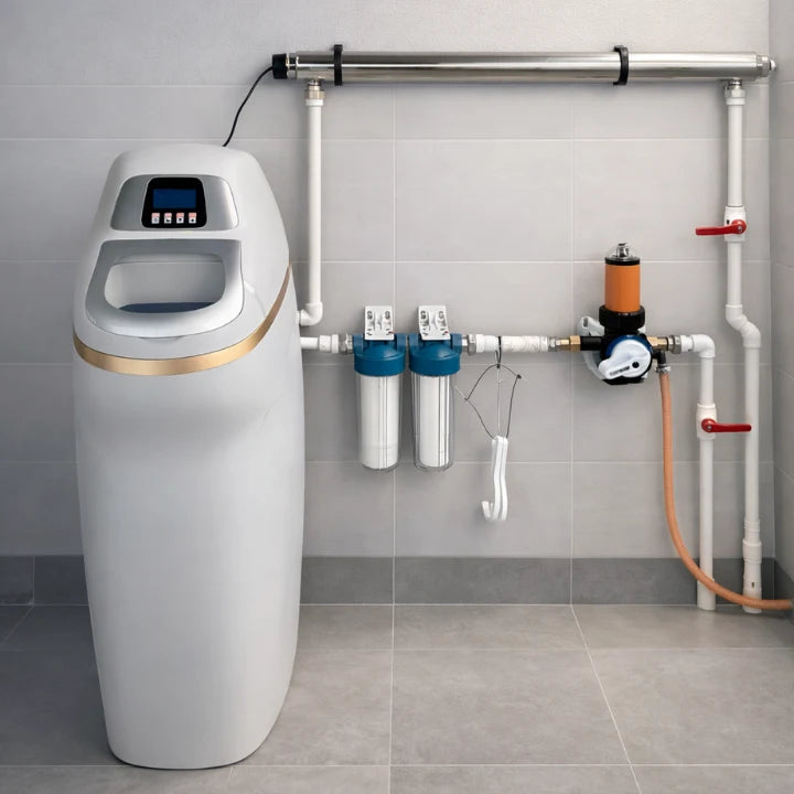 Aquarea-ს წყლის ფილტრაციის სისტემები Luna და სხვა მოდელები, დამონტაჟებული თანამედროვე ტექნიკურ სივრცეში