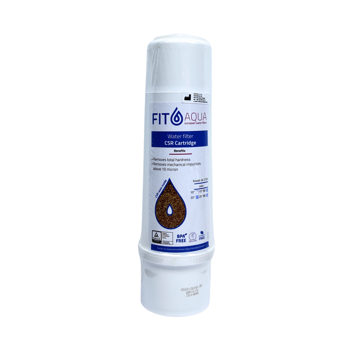 FITaqua წყლის დამარბილებელი გრანულირებული წყლის ფილტრი, რომელიც კალციუმსა და მაგნიუმს ანაცვლებს სოდიუმის იონებით, ამცირებს სიმაგრეს და აშორებს მექანიკურ მინარევებს