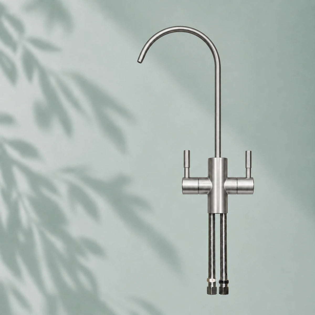 F-Type - 2-Wege-Keramik-Wasserhahn, mattes Silber (Edelstahl)