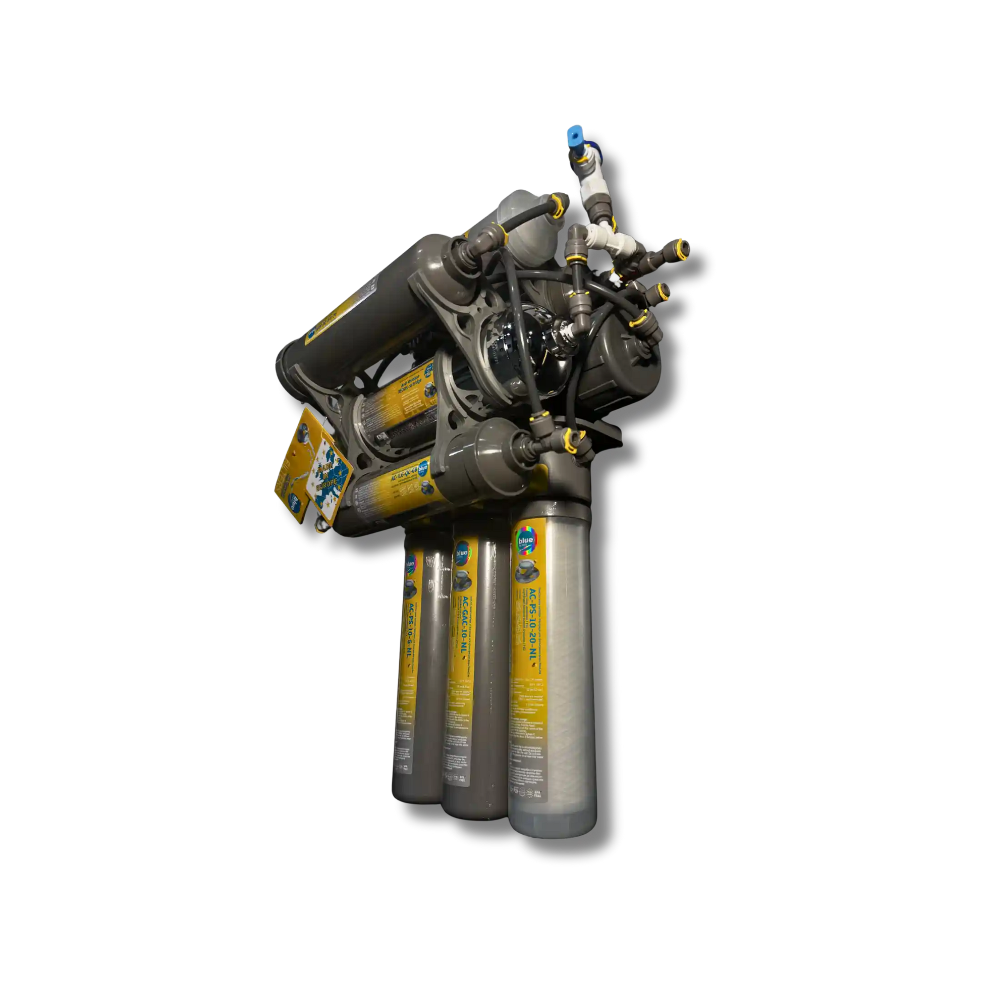 Bluefilters NewLine RO 9 ფილტრი – restores წყლის სტრუქტურას, ამდიდრებს მინერალებით და უზრუნველყოფს ტუტე pH-ს