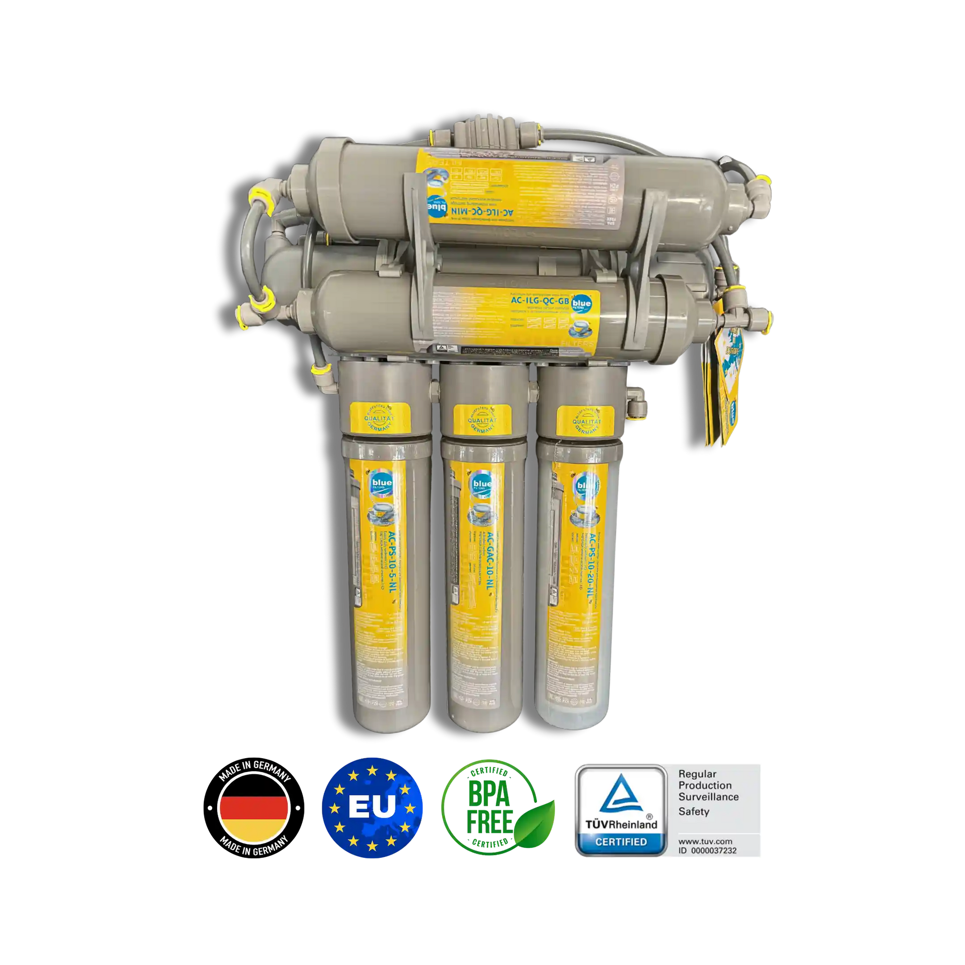 Bluefilters NewLine RO 7 ფილტრი – restores წყლის ბუნებრივ სტრუქტურას და ამდიდრებს სასარგებლო მინერალებით