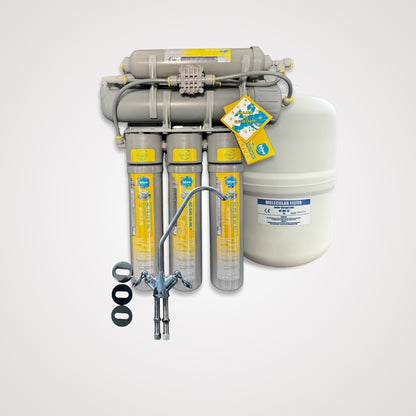 Bluefilters NewLine RO 5 - უკუოსმოსის ხუთ საფეხურიანი წყლის ფილტრი