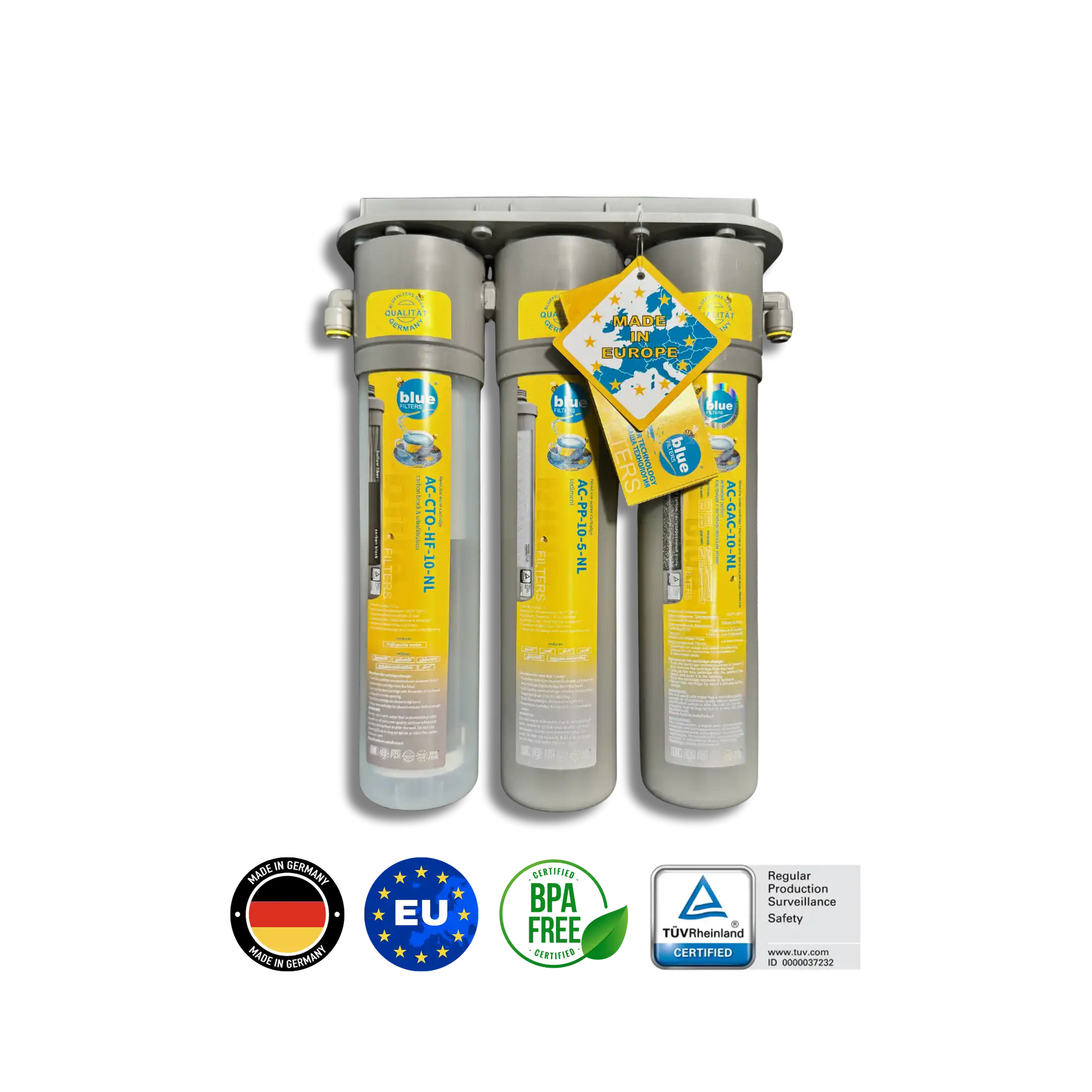 Bluefilters NewLine UPS3 სამსაფეხურიანი ფილტრაციის სისტემა, გერმანული წარმოება