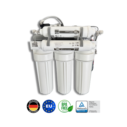 Platinum Wasser Ultra 6 - RO უკუოსმოსის 6 საფეხურიანი სისტემა (ელექტროძავიანი ტუმბოთი)