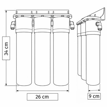 Bluefilters UPS3 - 3-stufiger UF-Trinkwasserfilter