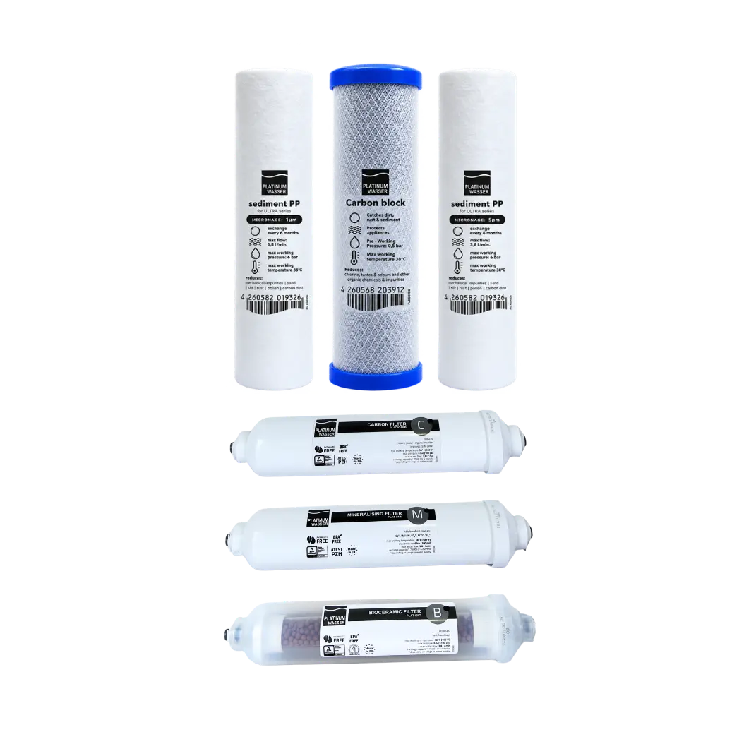 Platinum Wasser ULTRA7 - 6-Monats-Filterset