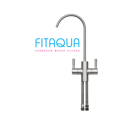 F-Type - 2-Wege-Keramik-Wasserhahn, mattes Silber (Edelstahl)