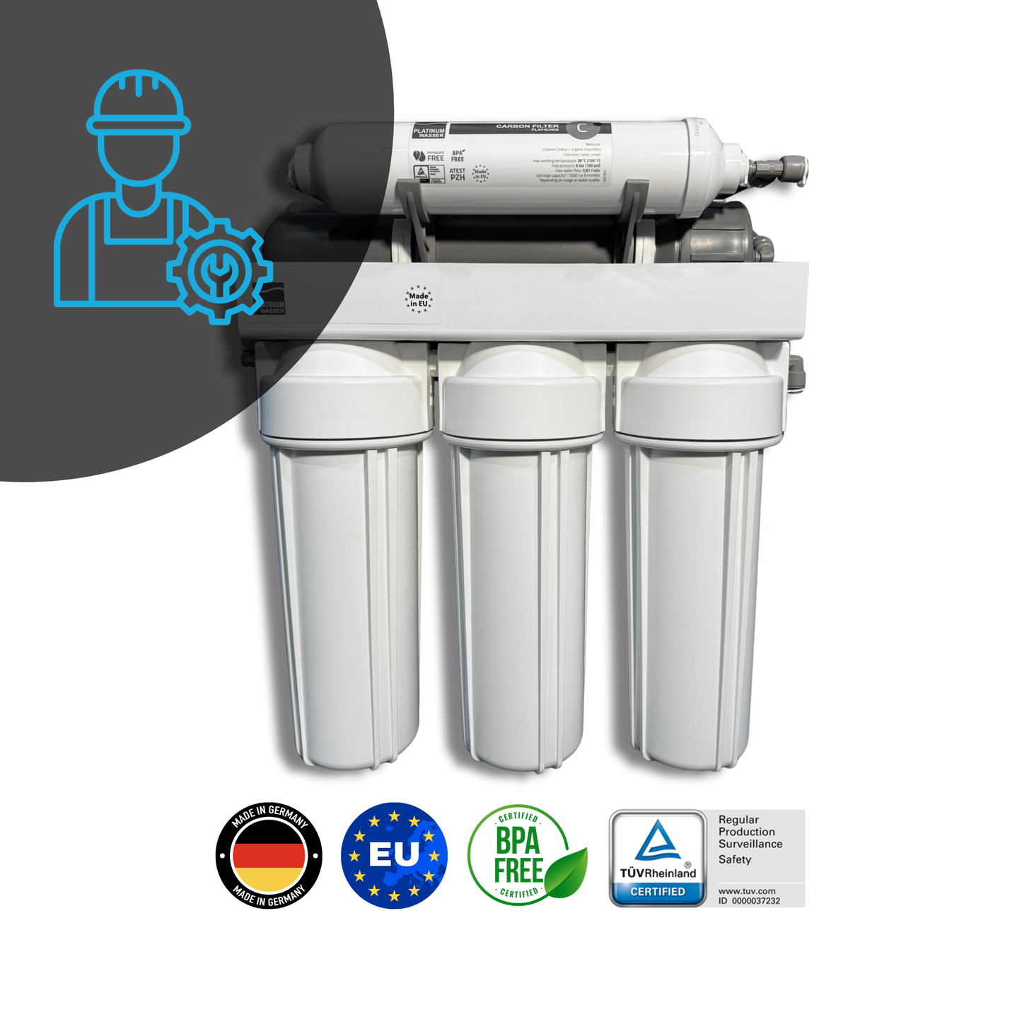 Platinum Wasser Ultra 5 - RO უკუოსმოსის 5 საფეხურიანი სისტემა