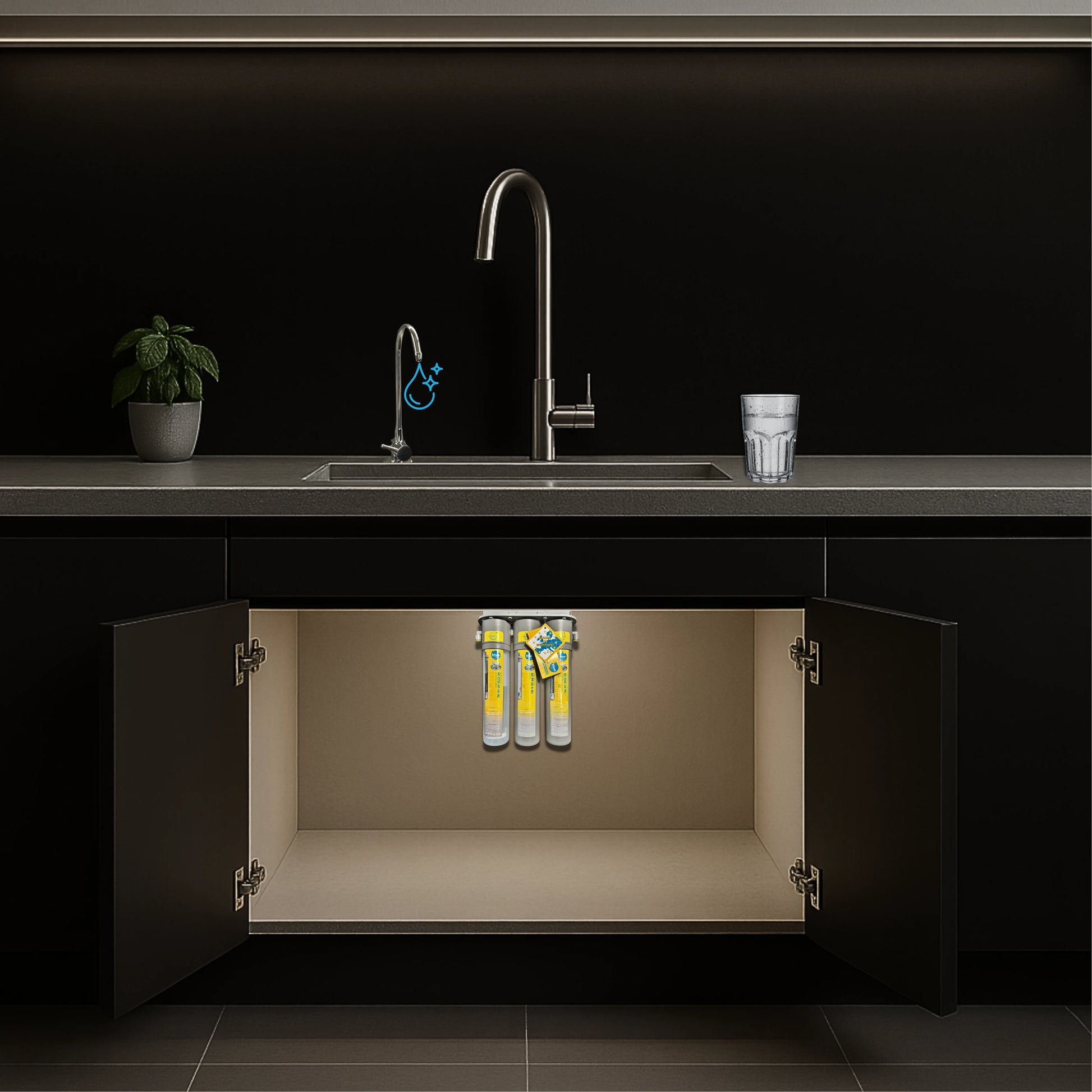 Bluefilters NewLine ups3 - Aquarea | აქვარეა UPS3 წყლის ფილტრაციის სისტემა სუფთა და უსაფრთხო სასმელი წყლისთვის