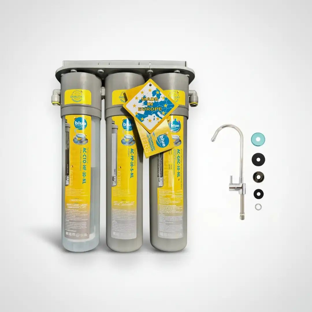 UPS3 წყლის ფილტრი - გერმანული ტექნოლოგია ონკანისთვის | Bluefilters