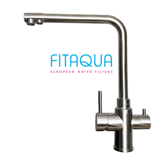 Triple ceramic faucet - სამარხიანი ვერცხლისფერი კერამიკული ონკანი (ვერცხლისფერი))