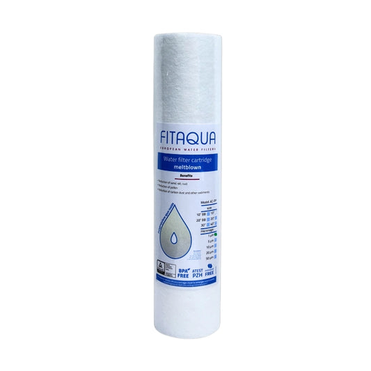 FITaqua Meltblown პოლიპროპილენის კარტრიჯი 1 მიკრონი 10 ინჩი
