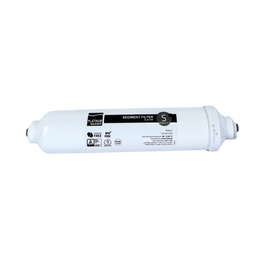 Platinum Wasser InLine ტიპის პოლიპროპილენის ძაფით დამზადებული წყლის ფილტრი, რომელიც ეფექტურად აშორებს ქვიშას, ჟანგს, ნალექებს, ყვავილის მტვერს და სხვა მყარ მინარევებს (PLAT-IPP-QC)